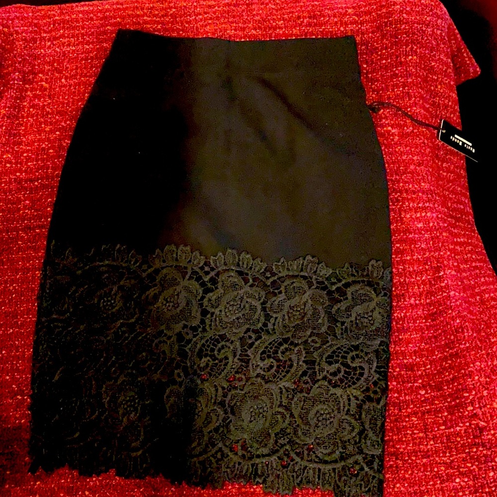 Black pencil skirt